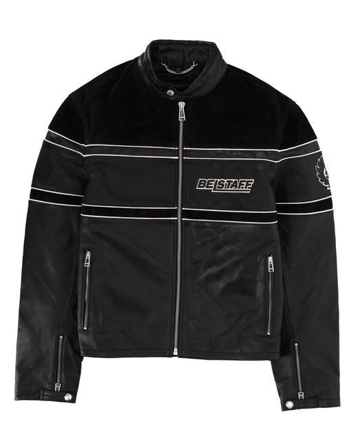 Belstaff Black Competition Speed Leather Jacket for men