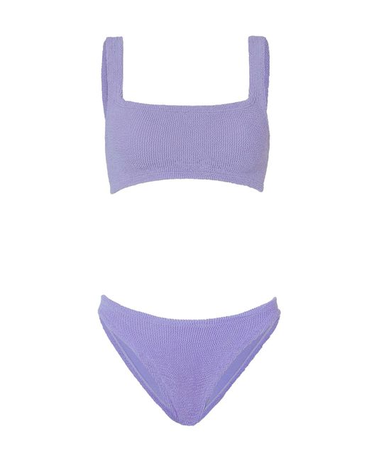 Hunza G Purple "Xandra" Bikini Swimsuit