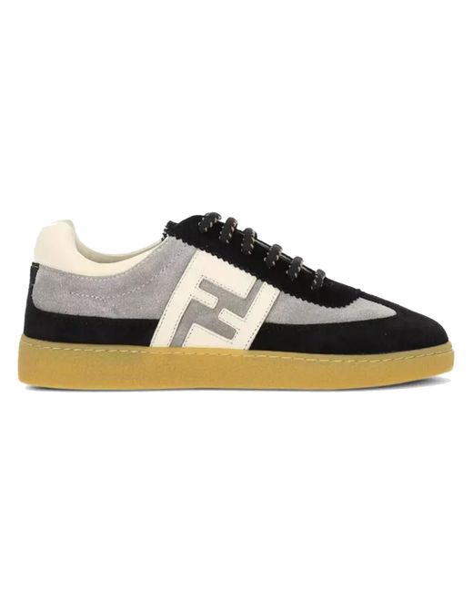 Fendi Black Junior Sneakers Leather