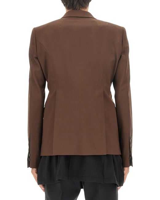 Giacca Monopetto di Rick Owens in Brown da Uomo