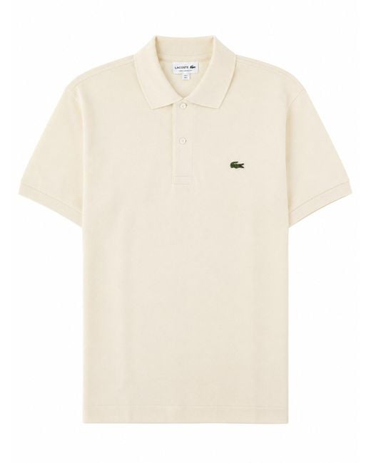 Lacoste Natural Polo Con Logo for men