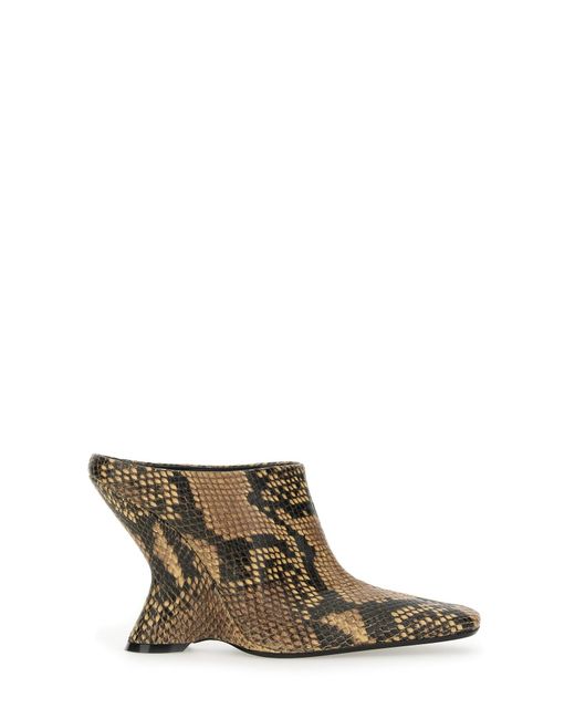 Dries Van Noten Metallic Leather Boot