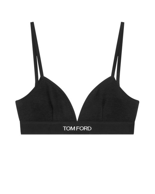 Tom Ford Black Top With Logoed Band