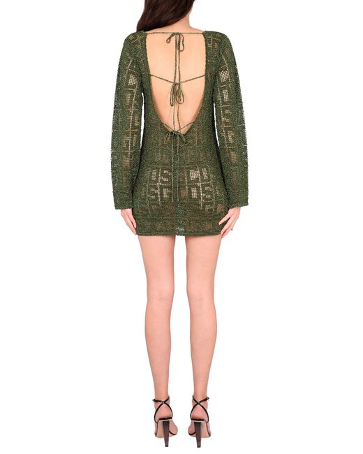 ABITO MONOGRAM MACRAME' di Gcds in Green