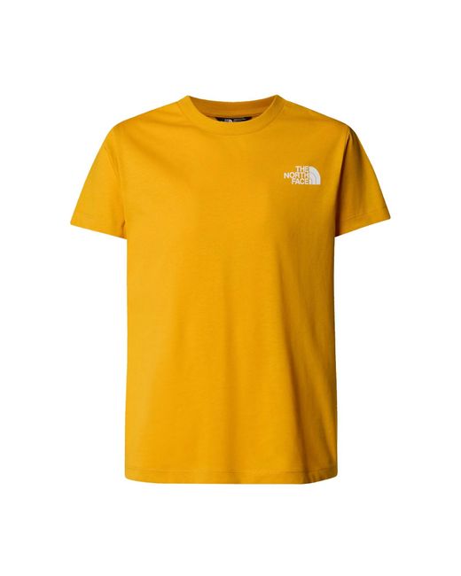 The North Face Yellow T Shirt With Logo