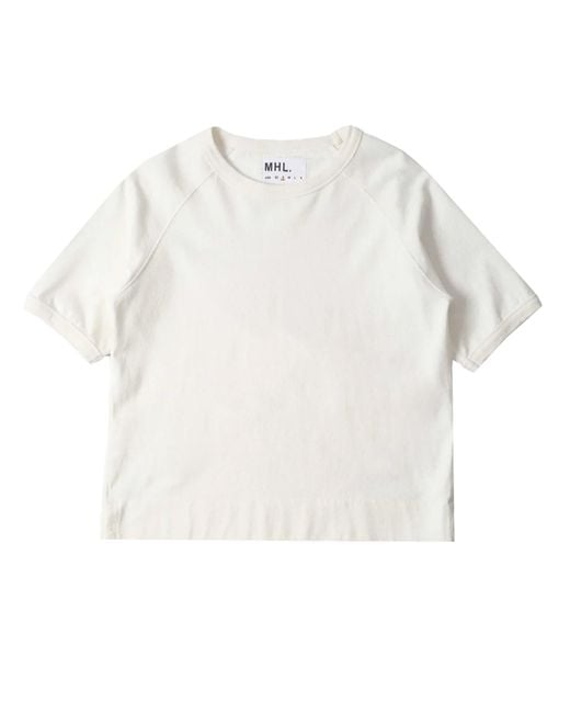 Margaret Howell White "Raglan" T-Shirt