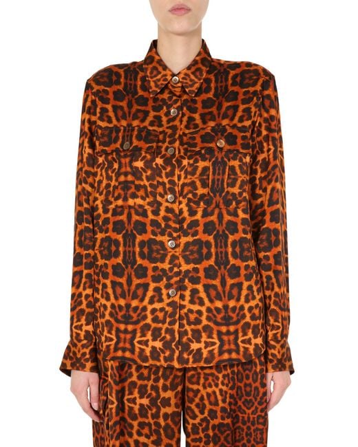 Dries Van Noten Orange Caffy Shirt