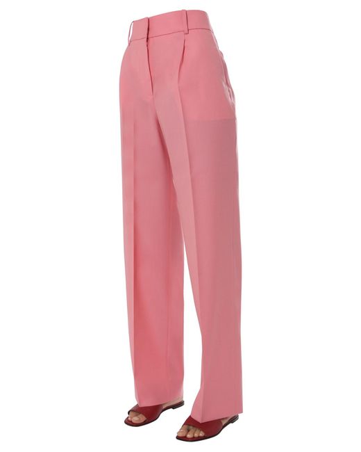 PANTALONI MASCHILI IN COTONE CON PINCES di Givenchy in Pink