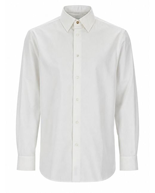 Paul Smith White Camicia Regular Fit for men