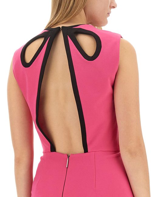 Abito Mini Cut Out di MSGM in Pink