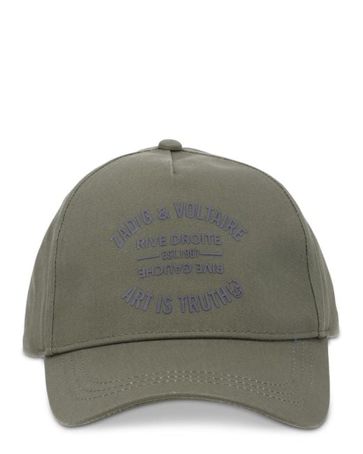 Zadig & Voltaire Green Cappello Da Baseball