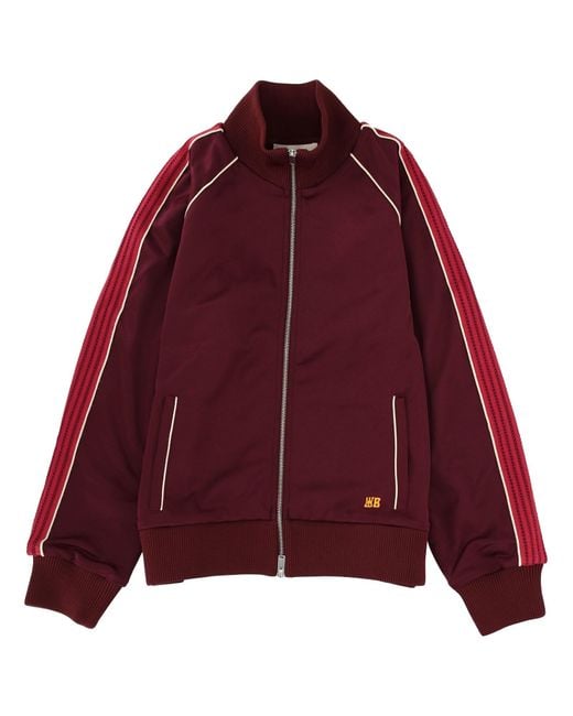 Wales Bonner Red Sports Sweatshirt Polyester Track Pants