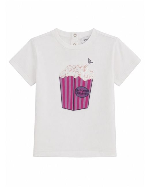 Emporio Armani Pink Popcorn T-Shirt
