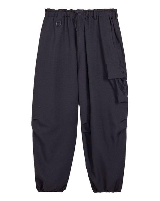 Y-3 Blue Cargo Pants With Pocket for men