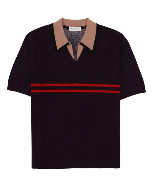 Dries Van Noten Blue Polo Molar for men
