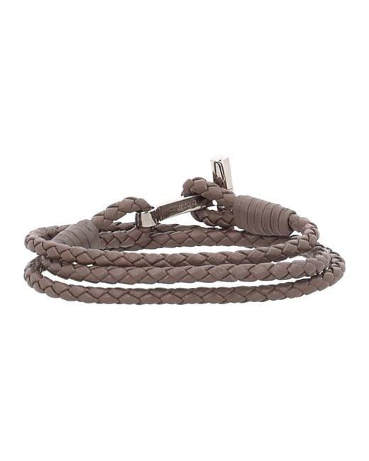 Tom Ford Brown Bracciale Con Logo for men