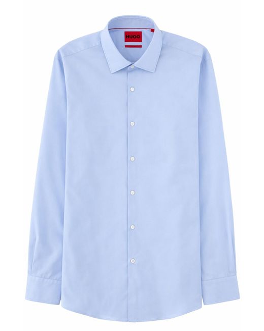 HUGO Blue Cotton Shirt for men