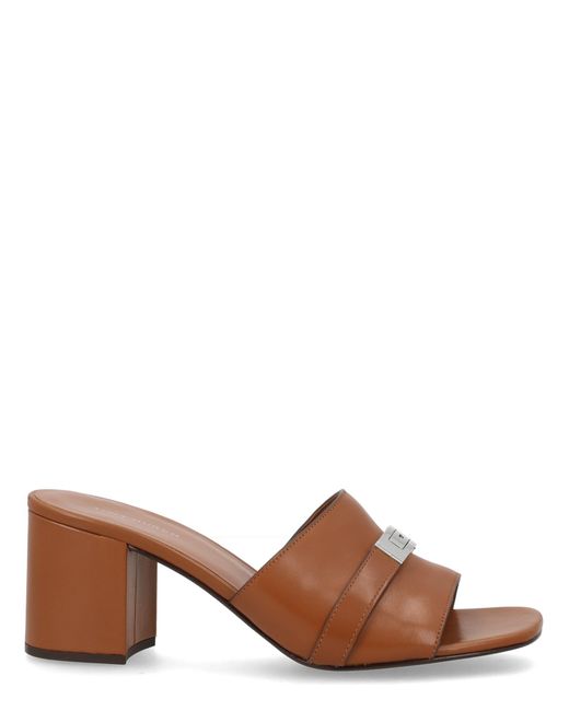 Tory Burch Brown Leelee Heeled Mule