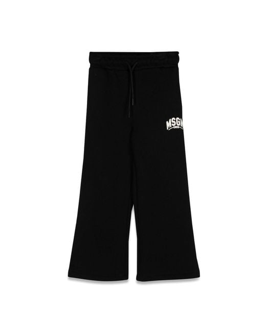 MSGM Black Fleece Pants Boy