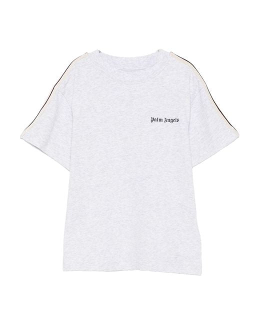 Palm Angels White T Shirt Logo