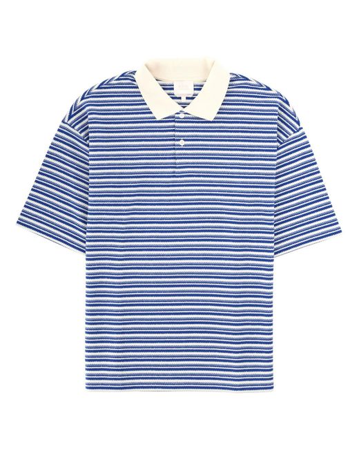 A.P.C. Blue Stripes Polo for men