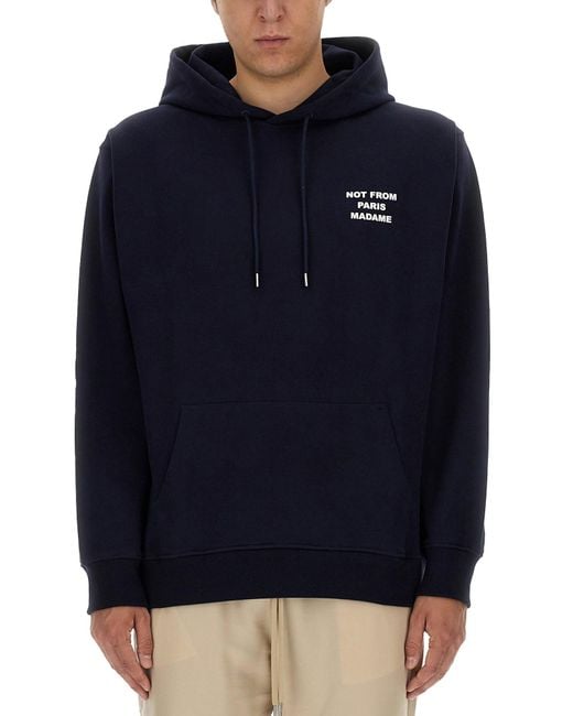 Drole de Monsieur Blue "Slogan" Sweatshirt for men
