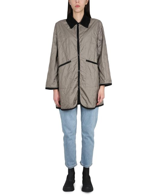 Lavenham Gray Padded Nylon Jacket