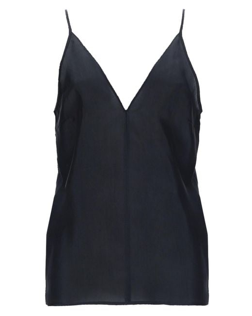 Alysi Black Silk Top