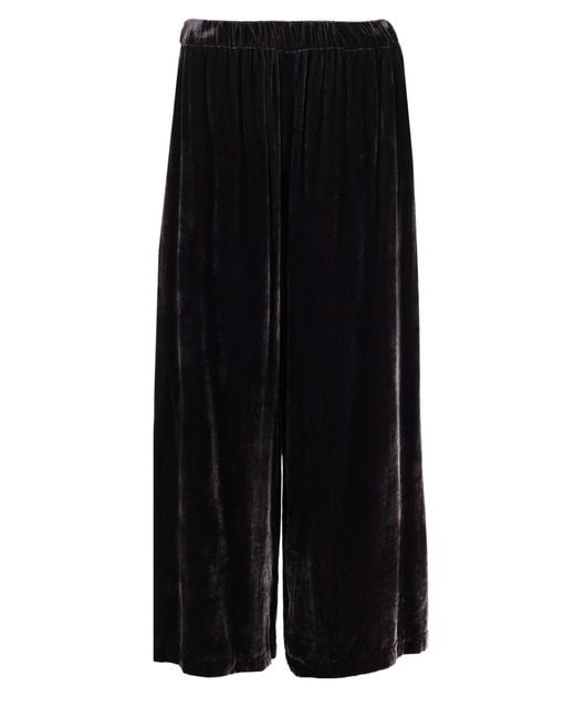 P.A.R.O.S.H. Black P. A.R. O.S. H. Elegant Silk Blend Trousers For
