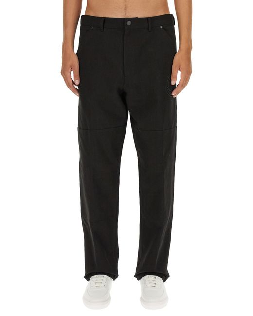 Moncler Black Cotton Pants for men