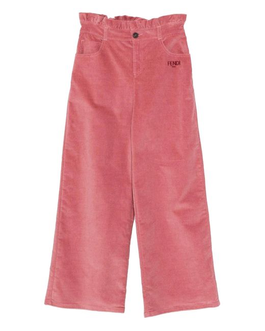 Fendi Red Corduro Pants