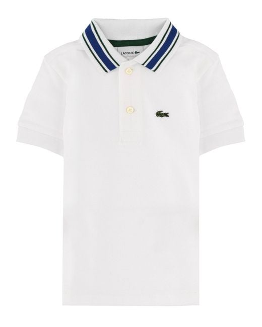 Lacoste Blue Polo Con Logo