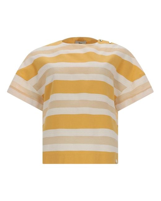 Herno Yellow Stylish T-Shirt