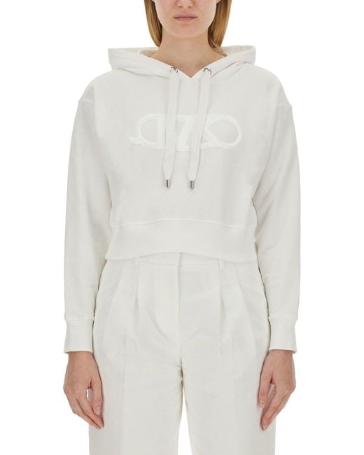 MICHAEL Michael Kors White Logo Sweatshirt