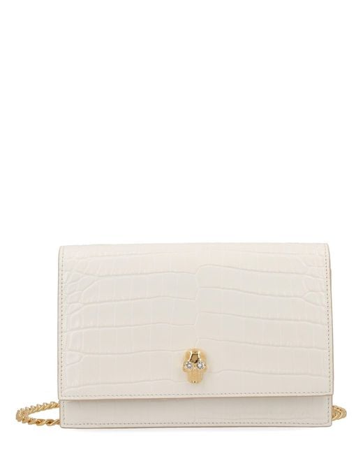 McQueen Natural Small "Skull" Bag