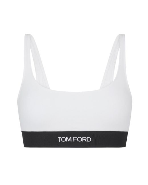 Tom Ford White Designer Modal Bralette