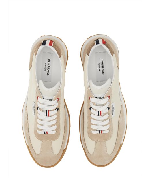 Sneaker Tech Runner di Thom Browne in White da Uomo
