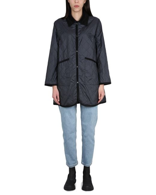 Lavenham Black Padded Nylon Jacket