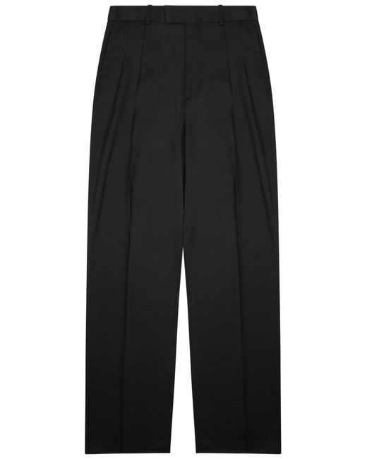Bottega Veneta Black Silk Blend Tailored Pants