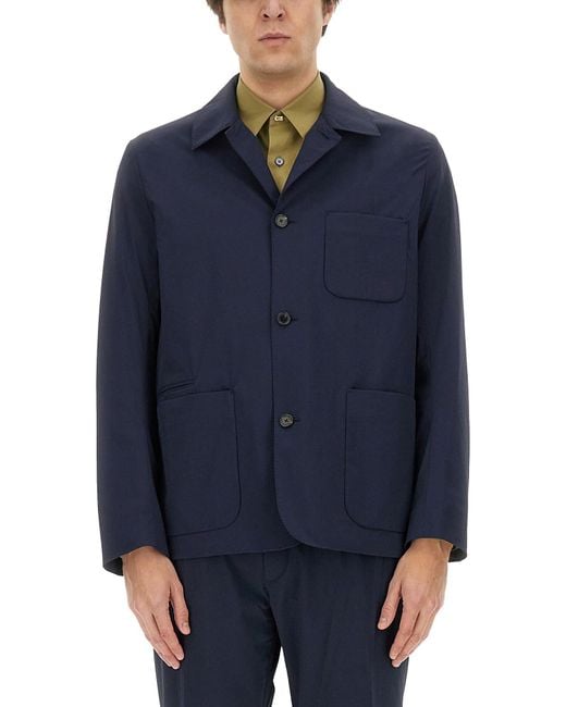 Paul Smith Blue Single-Breasted Jacket for men