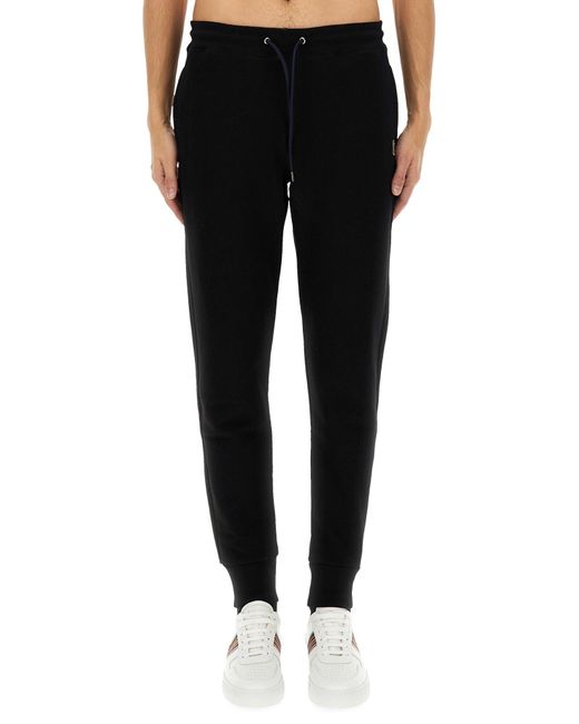 Paul Smith Black Zebra Logo Sweatpants for men