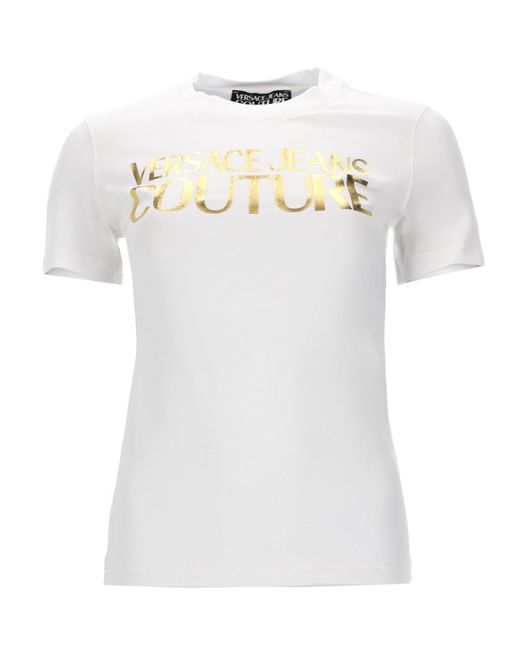 Versace Jeans Couture White T-Shirt Con Logo