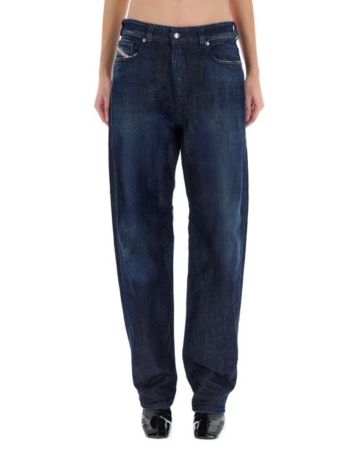 DIESEL Blue Regular Mid Rise Jeans