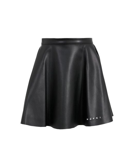 Marni Black Zippered Skirt