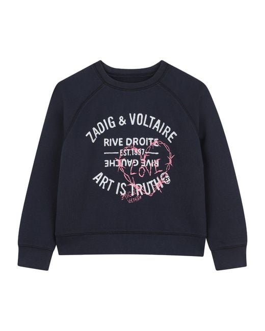 Zadig & Voltaire Blue Jersey With Logo