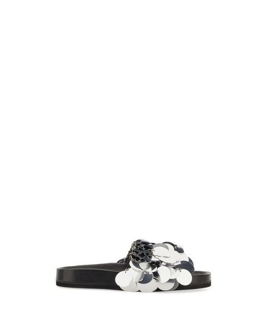 Rabanne White Sparkle Sandal