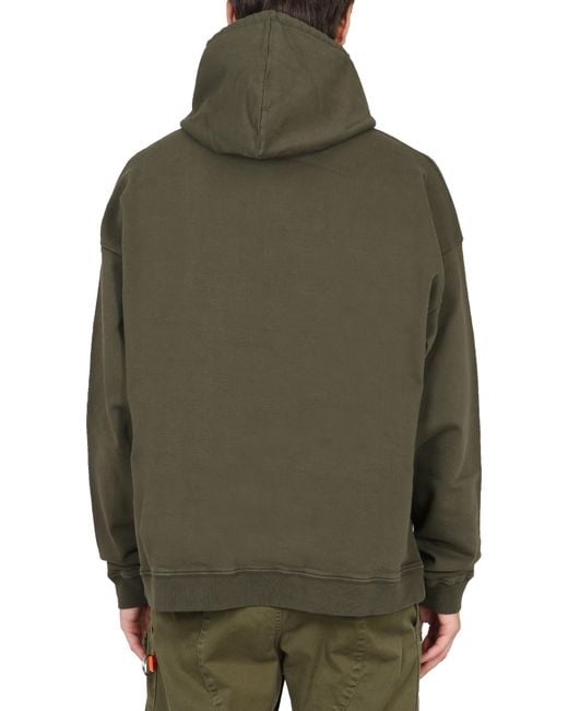 Felpa uomo altri materiali di DSquared² in Green da Uomo
