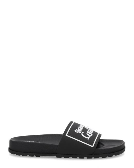 Versace Jeans Couture Black Sandalo Slide "Shelly"