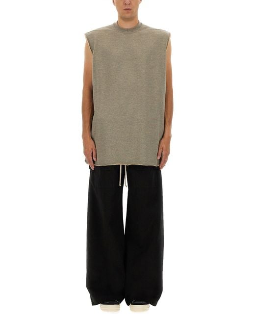 Rick Owens Gray Tarp T" Plush T-Shirt for men