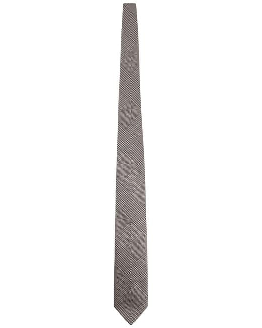 Tom Ford White Printed Silk Tie for men